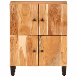 vidaXL Sideboard Storage Cabinet with 4 Doors Cupboard Solid Wood Reclaimed - brown - Additional view 2
