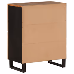vidaXL Sideboard Storage Cabinet with 4 Doors Cupboard Solid Wood Reclaimed - brown - Additional view 4