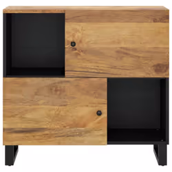 vidaXL Sideboard Side Cabinet with 2 Doors Cupboard Highboard Solid Wood Mango