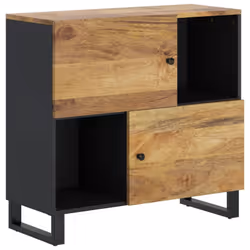 vidaXL Sideboard Side Cabinet with 2 Doors Cupboard Highboard Solid Wood Mango