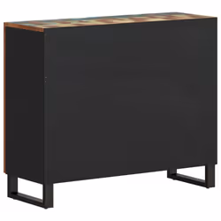 vidaXL Sideboard Side Cabinet with 2 Doors Cupboard Highboard Solid Wood Mango - multicolour - Additional view 4