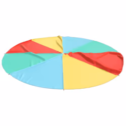 vidaXL Play Parachute for Kids Play Children Rainbow Parachute Toy Fabric - 3.5 m