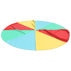 vidaXL Play Parachute for Kids Play Children Rainbow Parachute Toy Fabric - 3.5 m
