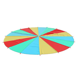 vidaXL Play Parachute for Kids Play Children Rainbow Parachute Toy Fabric - 6 m