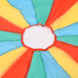 vidaXL Play Parachute for Kids Play Children Rainbow Parachute Toy Fabric - 6 m