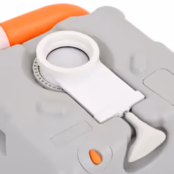 vidaXL Portable Camping Toilet Portable Toilet Grey and White 22+12 L HDPE - Additional view 9