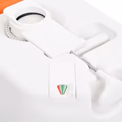 vidaXL Integrated Camping Toilet Outdoor Portable Toilet White HDPE and Steel - enamel - Additional view 10
