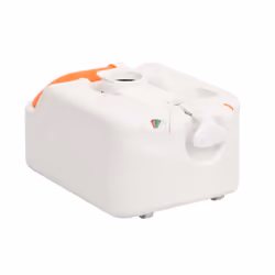 vidaXL Integrated Camping Toilet Outdoor Portable Toilet White HDPE and Steel - enamel - Additional view 5