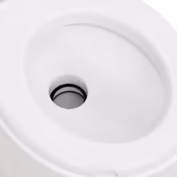 vidaXL Integrated Camping Toilet Outdoor Portable Toilet White HDPE and Steel - enamel - Additional view 8