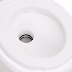 vidaXL Integrated Camping Toilet Outdoor Portable Toilet White HDPE and Steel - plastic - Additional view 8