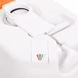 vidaXL Integrated Camping Toilet Outdoor Portable Toilet White HDPE and Steel - plastic - Additional view 9
