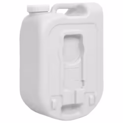 vidaXL Portable Water Tank with Adapter Outdoor Waste Water Storage 24 L Grey - Additional view 5