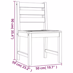 VidaXL 3157175 outdoor chair Terrace Teak - Additional view 8