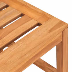 vidaXL Solid Wood Teak Garden Dining Set 3/5 Piece 110x110x77 cm/80x80x77 cm - 80 x 80 x 77 cm/ 5 piece - Additional view 5