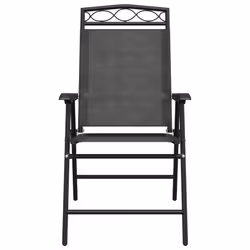 VidaXL 3157294 outdoor chair Terrace Padded seat Steel, Textile Grey - Additional view 5