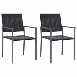 VidaXL 364098, Terrace, Polyrattan, Steel, Black, 110 kg, 540 mm, 625 mm