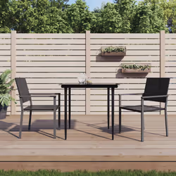 VidaXL 364098 outdoor chair Terrace Polyrattan, Steel Black