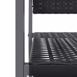 VidaXL 364098 outdoor chair Terrace Polyrattan, Steel Black - Additional view 7