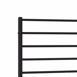 vidaXL Metal Bed Frame with Headboard Bed Base Mattress Foundation Bedstead - black, 90 x 200 cm/with headboard & footboard - Additional view 9