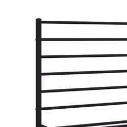 vidaXL Metal Bed Frame with Headboard Bed Base Mattress Foundation Bedstead - black, 140 x 200 cm/with headboard & footboard - Additional view 8