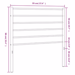 VidaXL 352349 headboard/footboard Black - Additional view 7