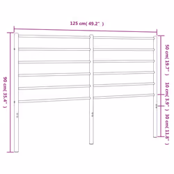 VidaXL 352351 headboard/footboard Black - Additional view 7