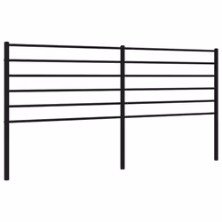 VidaXL 352355, Black, Steel, 180 cm, 1870 mm, 90 cm, 30 mm