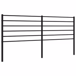 VidaXL 352356, Black, Steel, 193 cm, 1980 mm, 90 cm, 30 mm