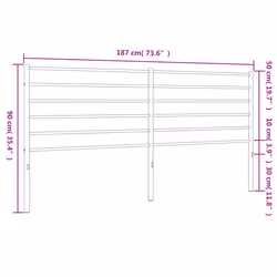 VidaXL 352356 headboard/footboard Black - Additional view 5