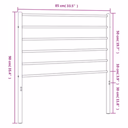 VidaXL 352395 headboard/footboard White - Additional view 6