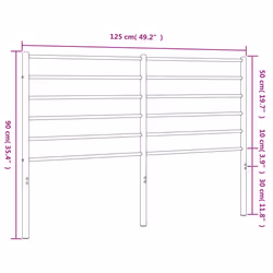 VidaXL 352399 headboard/footboard White - Additional view 7