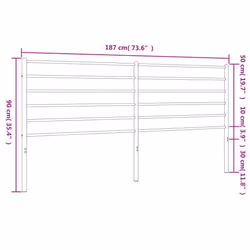 VidaXL 352404 headboard/footboard White - Additional view 7
