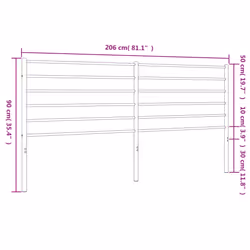 VidaXL 352406 headboard/footboard White - Additional view 7