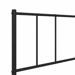 vidaXL Metal Bed Frame with Headboard Bed Base Mattress Foundation Bedstead - black, 75 x 190 cm/with headboard & footboard - Additional view 8