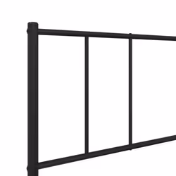 vidaXL Metal Bed Frame with Headboard Bed Base Mattress Foundation Bedstead - black, 90 x 190 cm/with headboard & footboard - Additional view 8