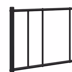 vidaXL Metal Bed Frame with Headboard Bed Base Mattress Foundation Bedstead - black, 120 x 200 cm/with headboard & footboard - Additional view 8