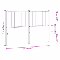 VidaXL 352513 headboard/footboard Black - Additional view 7