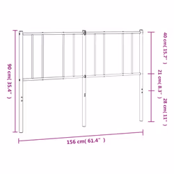 VidaXL 352564 headboard/footboard White - Additional view 8