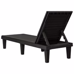 VidaXL 364146 outdoor chair Lounge Polypropylene (PP) Black - Additional view 5