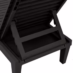 VidaXL 364146 outdoor chair Lounge Polypropylene (PP) Black - Additional view 8