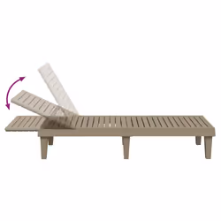 VidaXL 364147 outdoor chair Lounge Polypropylene (PP) Brown - Additional view 7