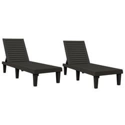 VidaXL 364148 outdoor chair Lounge Polypropylene (PP) Black