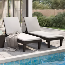 VidaXL 364148 outdoor chair Lounge Polypropylene (PP) Black