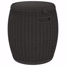 vidaXL 4-in-1 Garden Storage Box Storage Case Garden Bin Black Polypropylene