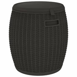vidaXL 4-in-1 Garden Storage Box Storage Case Garden Bin Black Polypropylene