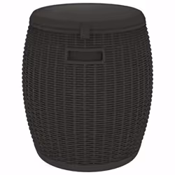 vidaXL 4-in-1 Garden Storage Box Storage Case Garden Bin Black Polypropylene - Additional view 5