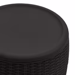 vidaXL 4-in-1 Garden Storage Box Storage Case Garden Bin Black Polypropylene - Additional view 6