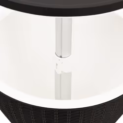 vidaXL 3-in-1 Ice Cooler Table Patio Cool Bar Outdoor Cool Box Polypropylene - black - Additional view 5