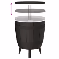 VidaXL 364159 outdoor table Black - Additional view 4
