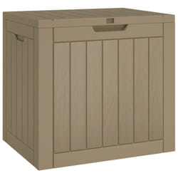 vidaXL Garden Storage Box Patio Blanket Box Outdoor Tool Chest Polypropylene - brown